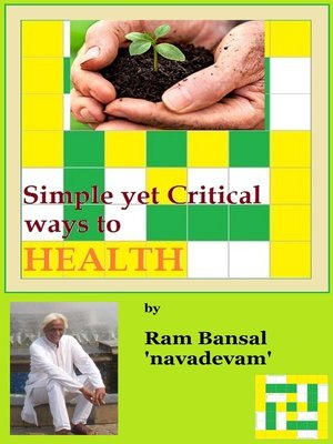 cover image of Simple yet Critical Ways to Health, the Joy of Life
